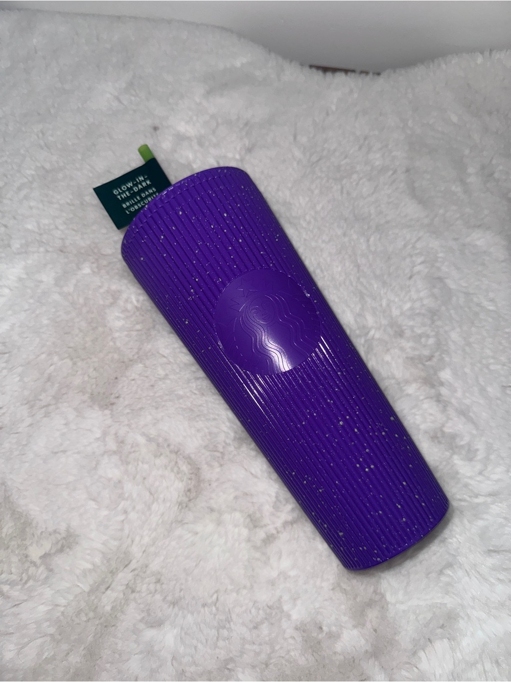 Starbucks Glow In the Dark Vibrant Purple Ribbed Tumbler